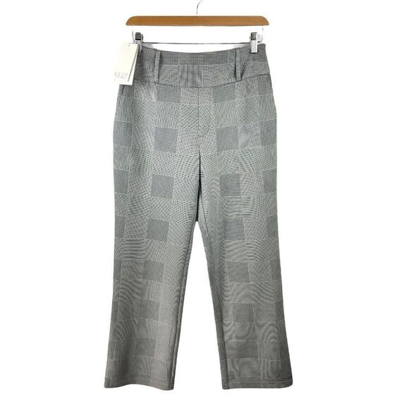 nwt Lezé The Label Plaid Palazzo Relaxed Straight Leg Pants Size M - Picture 5 of 6